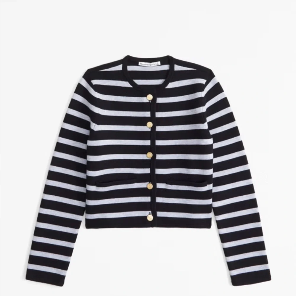 Abercrombie LuxeLoft Crew Sweater Jacket - Picture 7 of 9